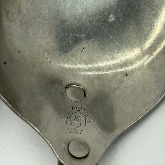 Farmhouse Ekco A&J Gold Handle Kitchen Utensils Spatula Slotted Spoon Fork 6pc - Picture 7 of 9